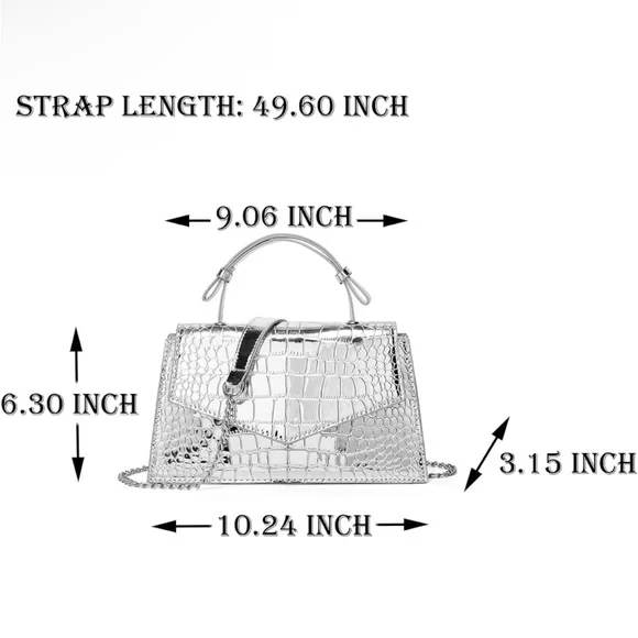 Crossbody silver purse - Picture 4 of 8